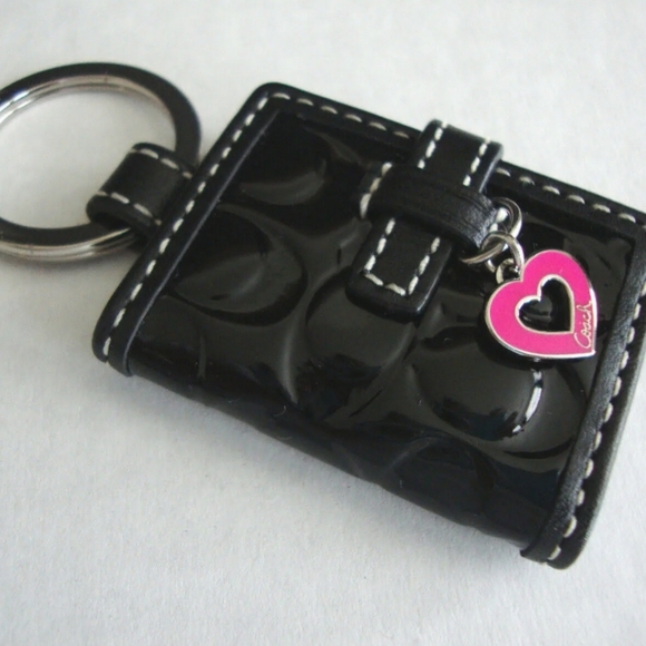 Coach Handbags - COACH Signature C Embossed Photo Keychain, NWT